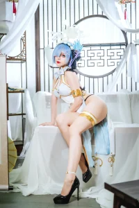 119+ Hình Ảnh Hoshilily Cosplay Rem Cheongsam – Tuyệt Tác Thị Giác Độc Đáo