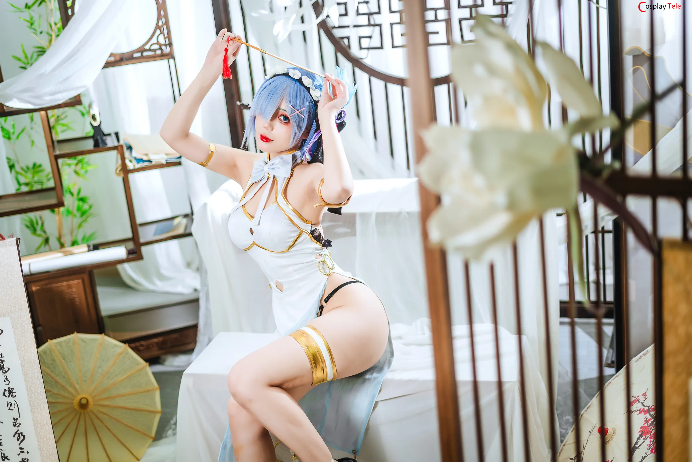 Hoshilily cosplay Rem Cheongsam 7