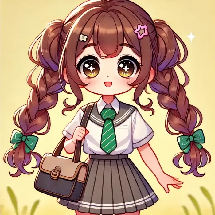 ảnh chibi nữ học sinh 8