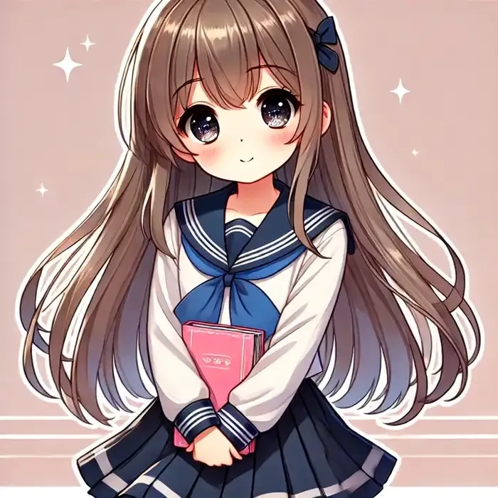 ảnh chibi nữ học sinh 13
